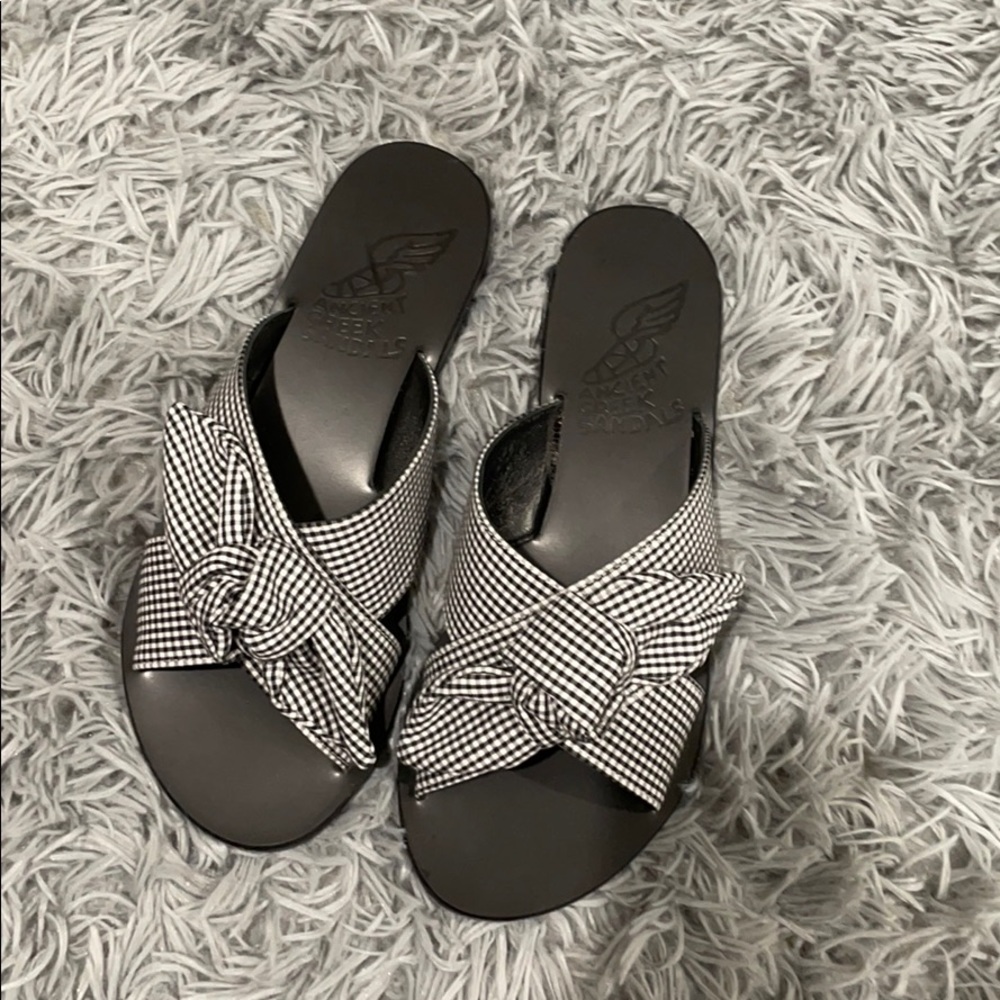 NEW • Ancient Greek Sandals • Thais Gingham Sandal - Picture 4 of 6